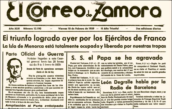 pablo cuevas,phalange,médaille de la vieille garde,josé antonio,granda orive,demetrio carceller,ramon serrano suñer,pablo arredondo,mexique,cristeros,rio panuco,duchesse de valence,jean denis,pilar primo de rivera,terminus,gringoire,juan manuel fanjul,baucens,eugenio espinosa de los monteros,sancho dávila